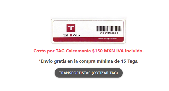 TAG SITAG Calcomanía