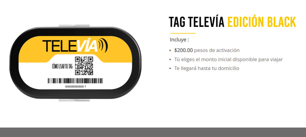 TAG TeleVía Edición Black