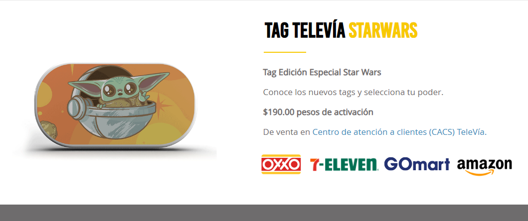 TAG TeleVía Star Wars