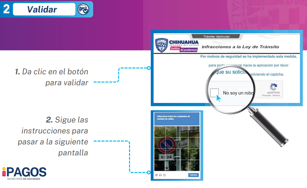 Validar Captcha Pago de Revalidacion Vehicular chihuahua Simpleaje