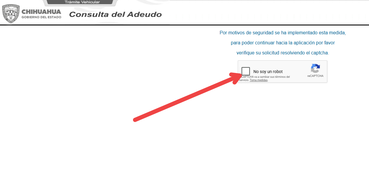 pasar captcha adeudos Chihuahua Simpleaje