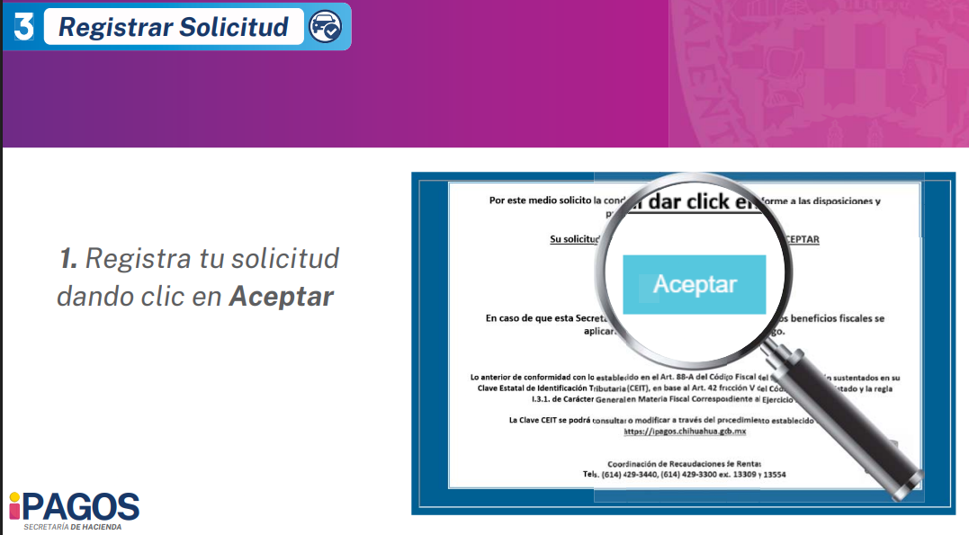 registrar solicitud Pago de Revalidacion Vehicular chihuahua Simpleaje