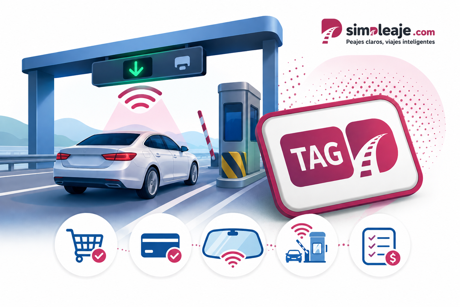 tag para casetas Simpleaje - Peajes y Autopistas de México